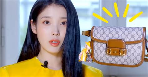 iu gucci show|IU purse.